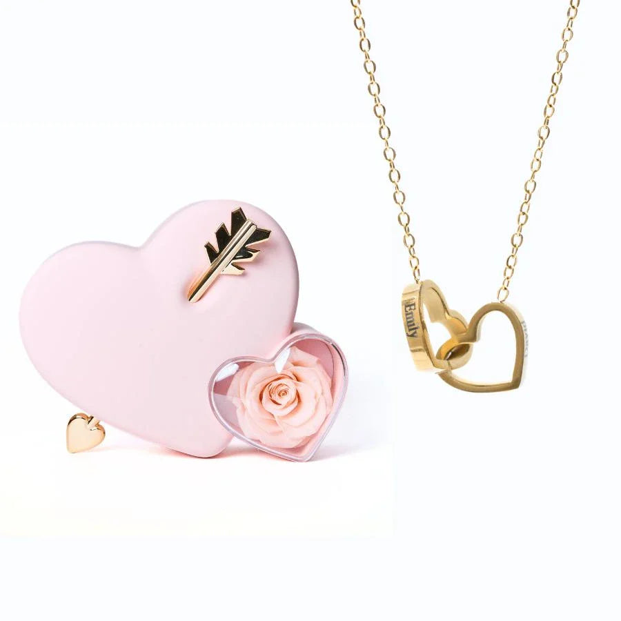 Eeuwige Liefdesbox & gepersonaliseerde ketting