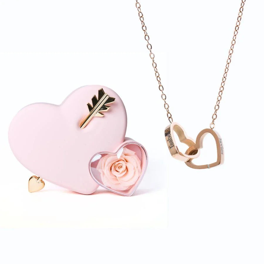 Eeuwige Liefdesbox & gepersonaliseerde ketting