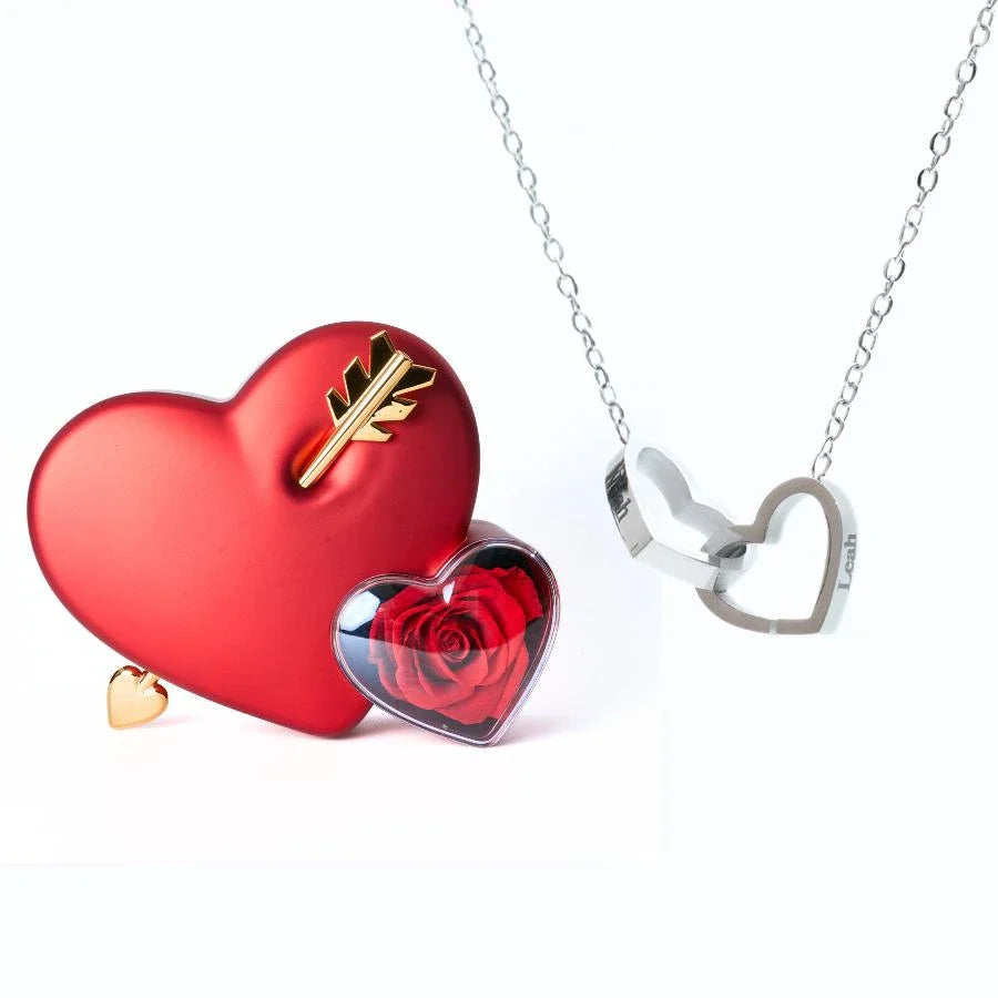 Eeuwige Liefdesbox & gepersonaliseerde ketting