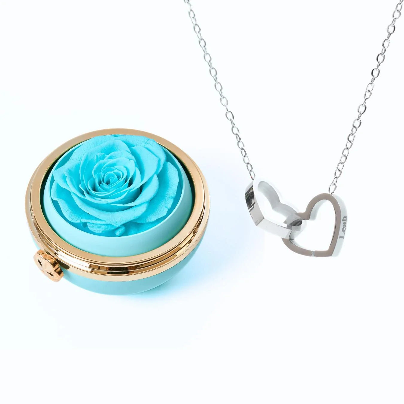 Eeuwige passiebox & gepersonaliseerde ketting