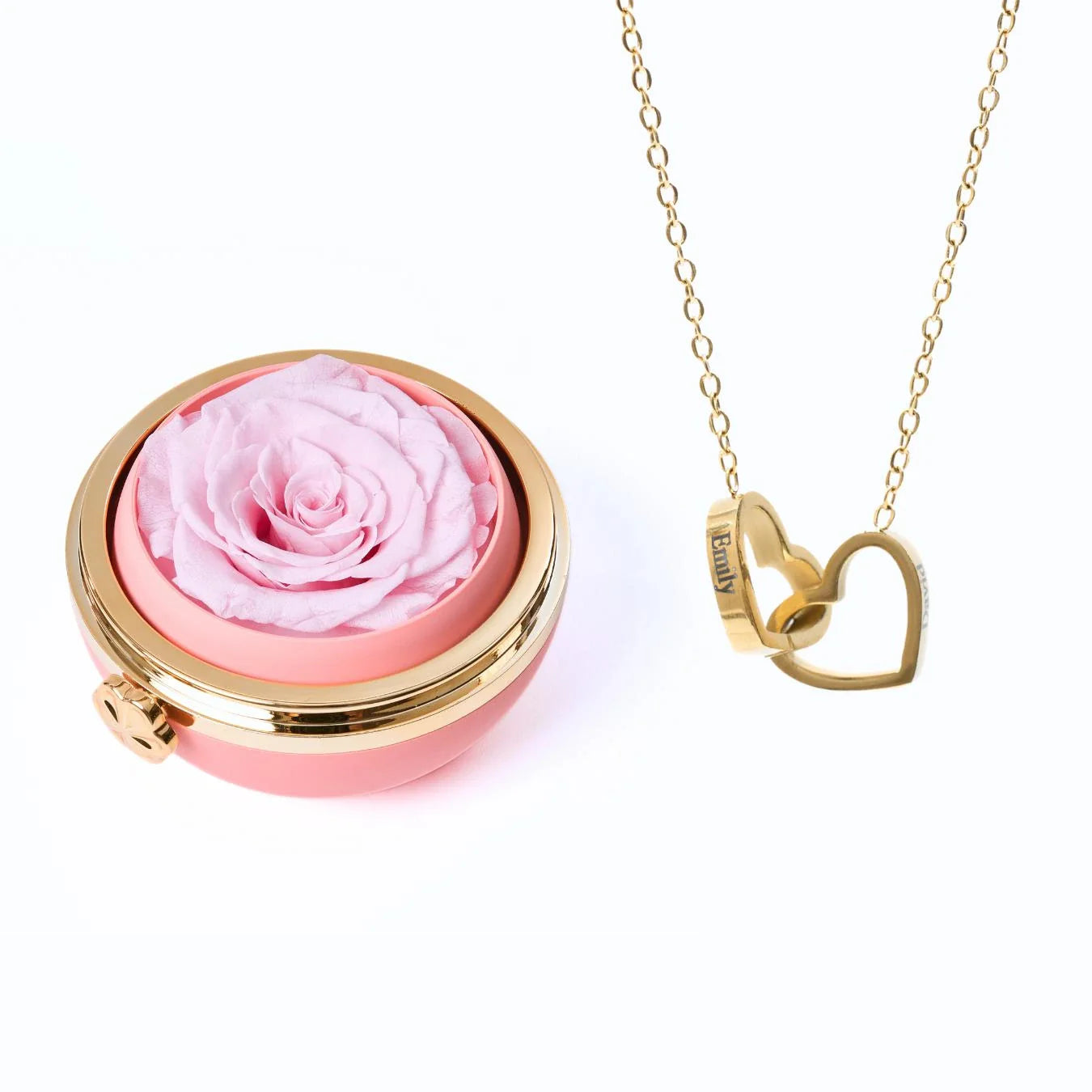 Eeuwige passiebox & gepersonaliseerde ketting