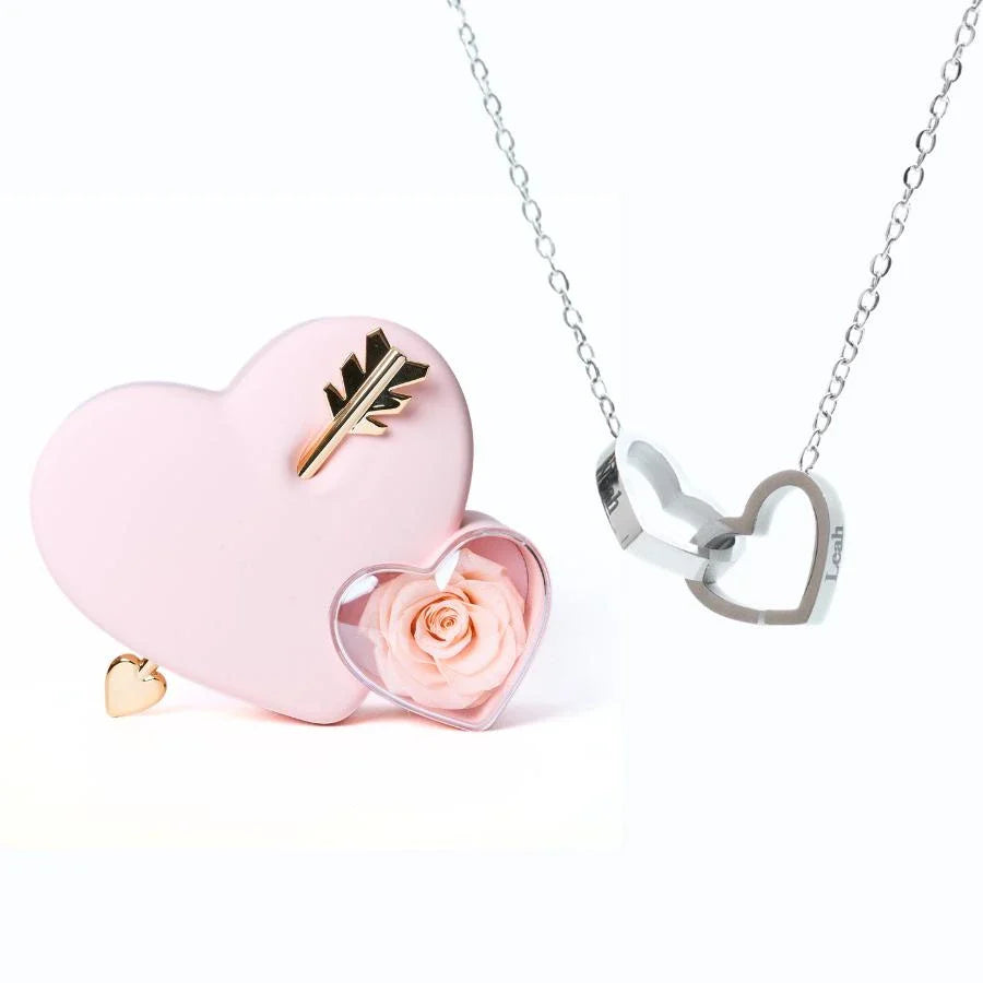 Eeuwige Liefdesbox & gepersonaliseerde ketting
