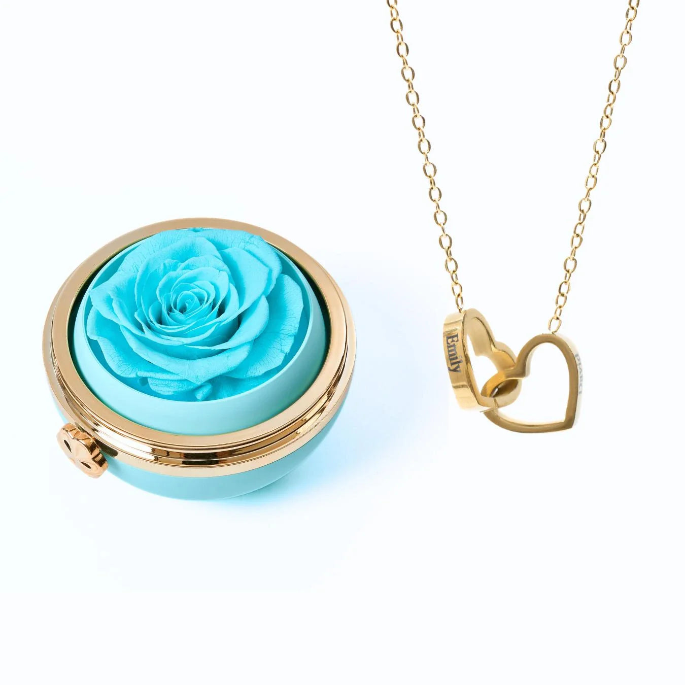 Eeuwige passiebox & gepersonaliseerde ketting