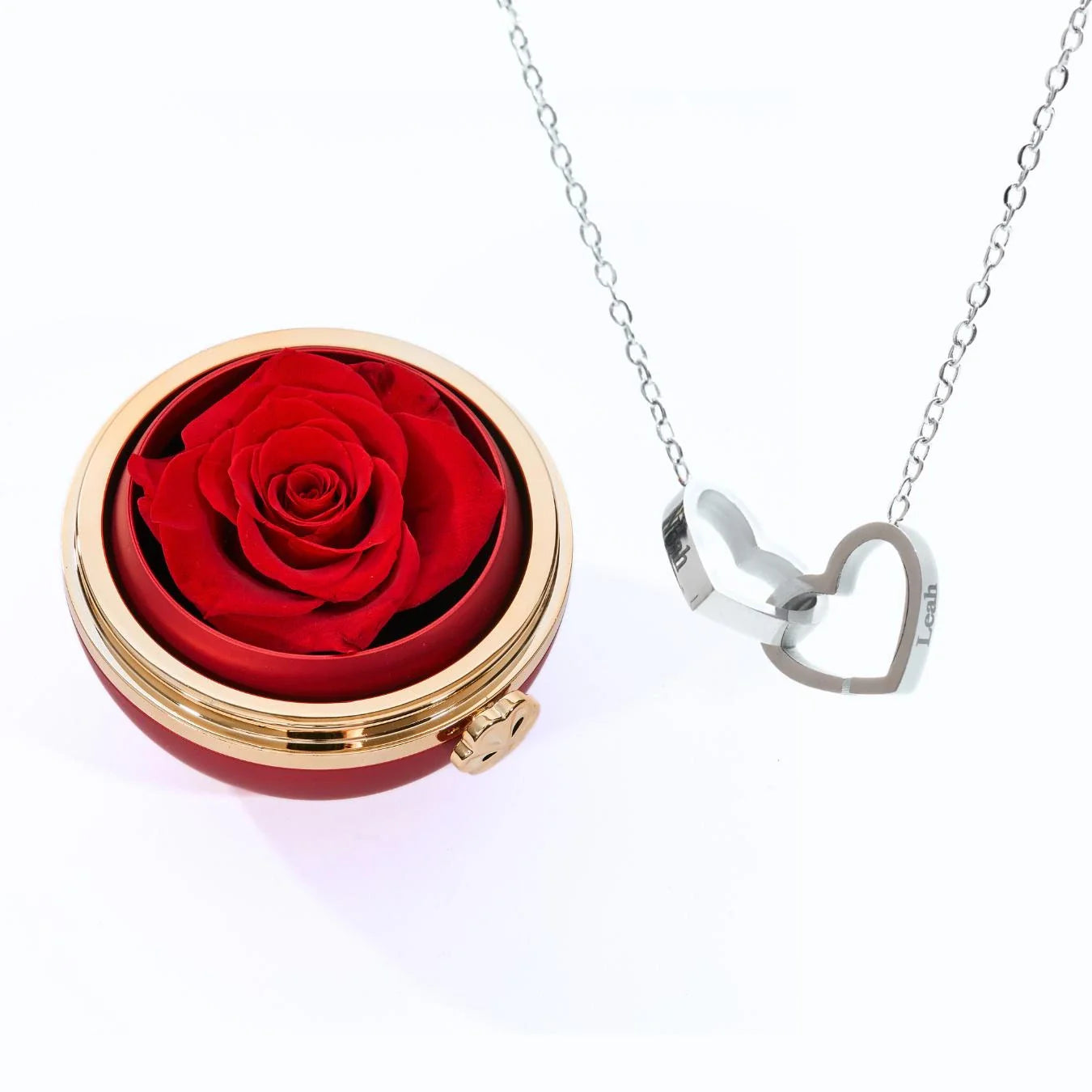 Eeuwige passiebox & gepersonaliseerde ketting