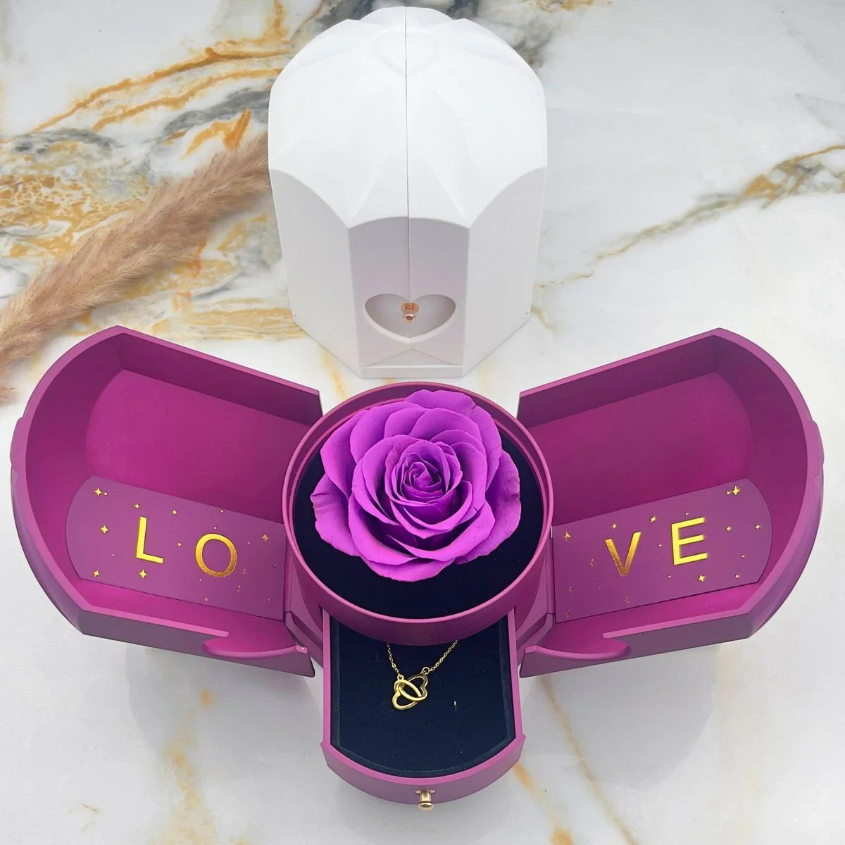 Eeuwige Harmoniebox & gepersonaliseerde ketting